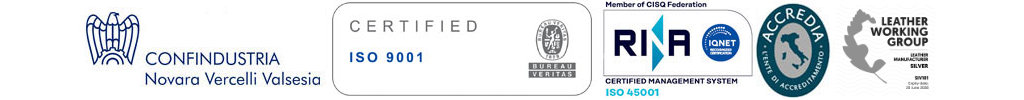 Aderente Confindustria AIN | UKAS Quality Management 008 | ISO 9001 Bureau Veritas Certification | ISO 45001 Bureau Veritas Certification
